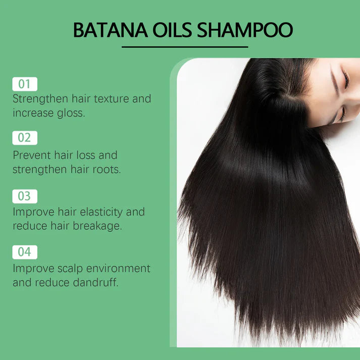 Batana Oil Shampoo – Strengthens Hair, Restores Damage & Controls Dandruff