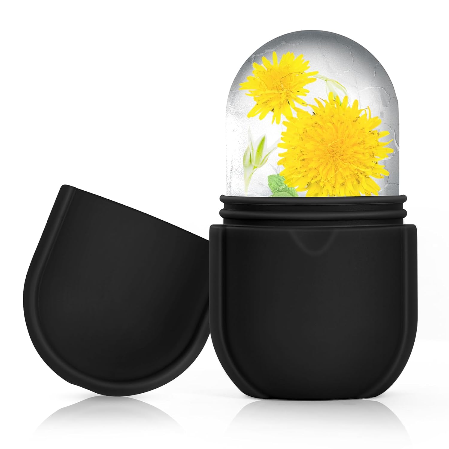 Ice Roller for Face and Eye, Ice Face Roller, Ice Roller Skin Care Tools Gifts for women,Silicone Ice Mold for Beauty(Black)