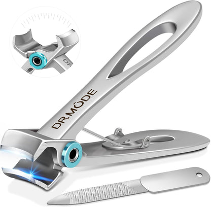 Nail Clippers for Men Thick Nails -DRMODE Heavy Duty Large Toenail Clippers for Thick Nails with Wide Jaw Opening, Ultra Sharp Stainless Steel Finger Nail Clippers Cutter for Tough Nail Seniors Adult