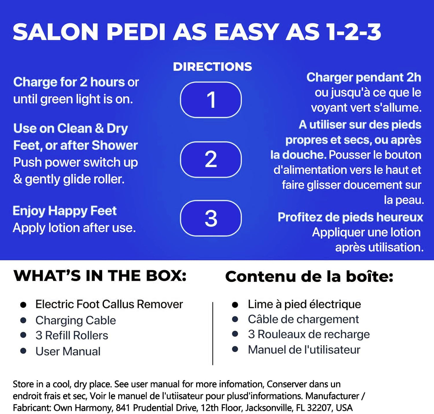 Electric Foot Callus Remover Kit, Elmchee Rechargeable Callous removers 3 Grinding Heads Waterproof Foot Scrubber File, Professional Pedicure Tools kit Feet Care for Dead, Cracked Dry Skin