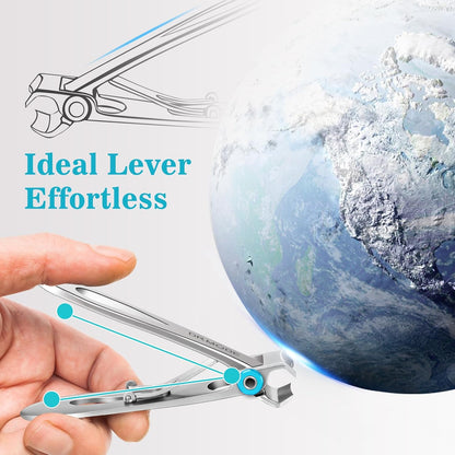 Nail Clippers for Men Thick Nails -DRMODE Heavy Duty Large Toenail Clippers for Thick Nails with Wide Jaw Opening, Ultra Sharp Stainless Steel Finger Nail Clippers Cutter for Tough Nail Seniors Adult