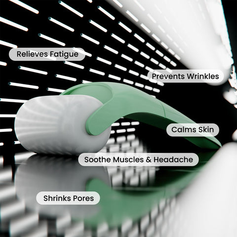 Ice Roller for Face – Wrinkle & Puffiness Relief (Green)