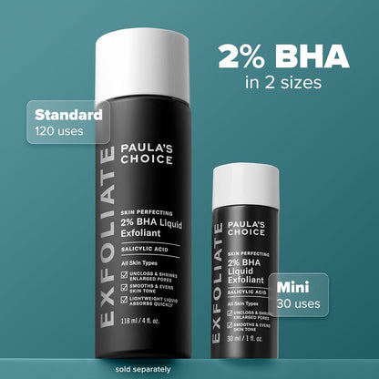 Paula's Choice SKIN PERFECTING 2% BHA Liquid Salicylic Acid Exfoliant-Facial Exfoliant for Blackheads, Enlarged Pores, Wrinkles & Fine Lines