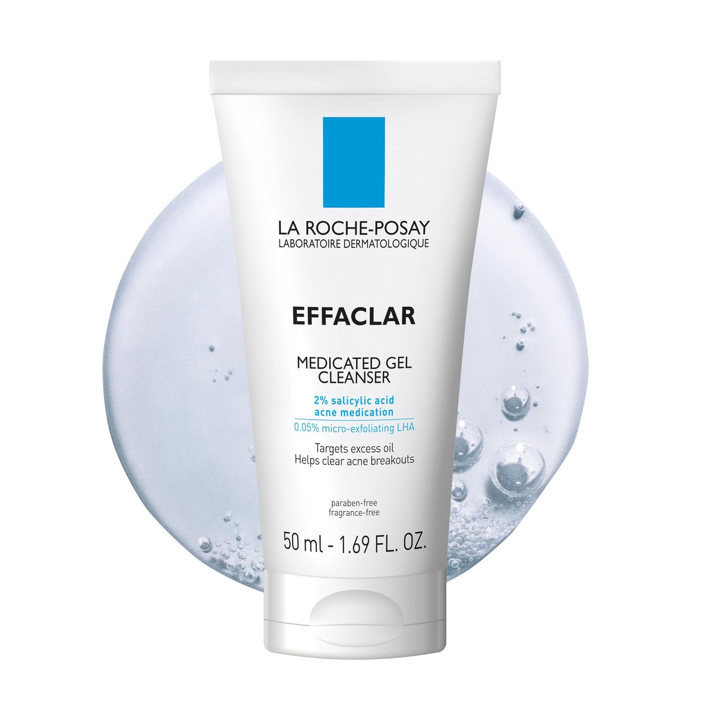 La Roche-Posay Acne Skin Care Set, Toleriane Double Repair Matte Moisturizer 75ml & Effaclar Medicated Gel Cleasner 100ml, Gel Moisturizer with Niacinamide & Acne Cleasner with Salicylic Acid