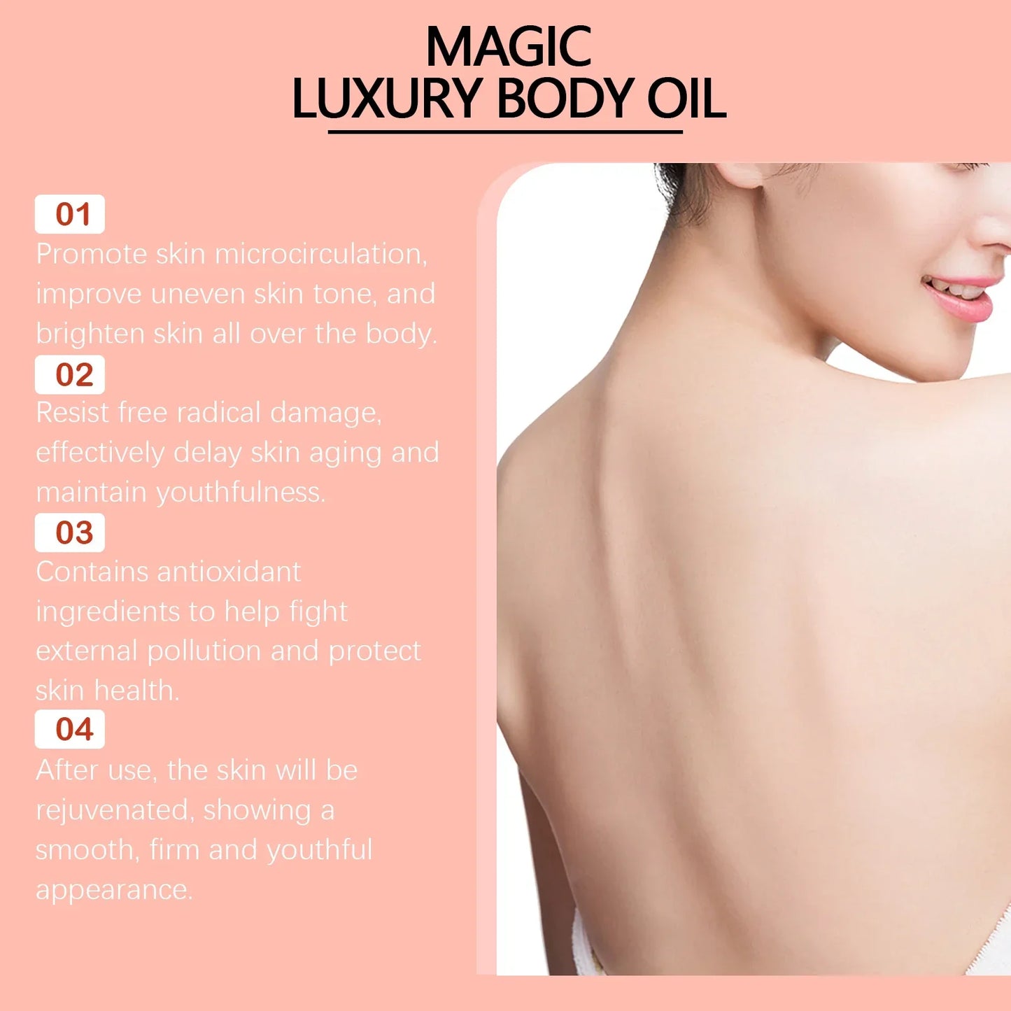 Firming & Lifting Body Oil – Tightens Skin, Reduces Sagging & Fine Lines