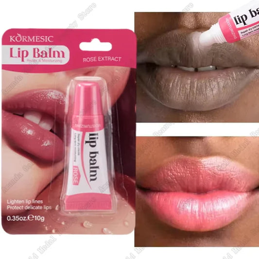Dark Lip Lightening Balm – Exfoliates, Moisturizes & Restores Natural Pink Lips