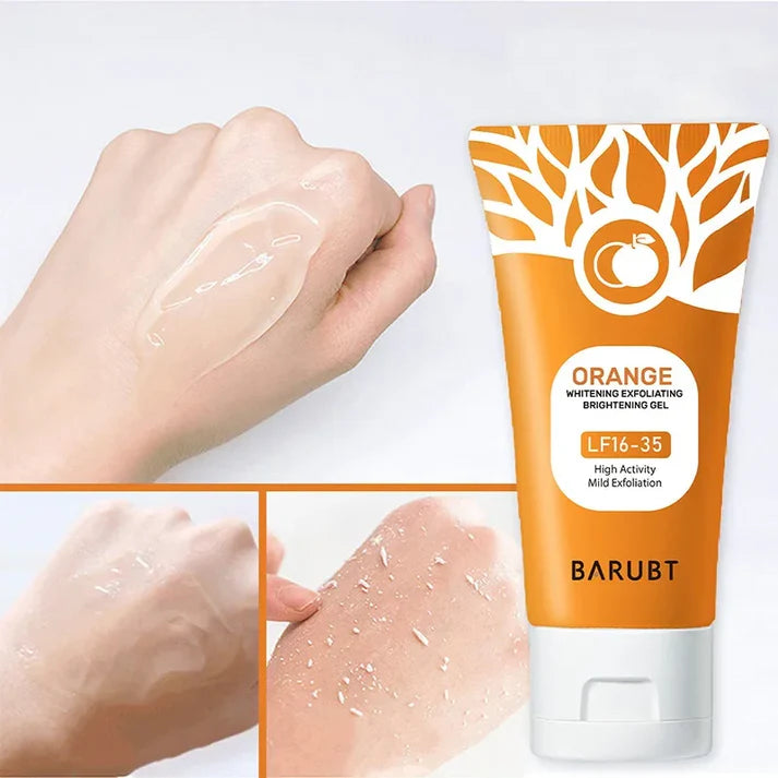 Orange Exfoliating Gel – Gentle Facial & Body Scrub for Dead Skin Removal & Deep Cleansing (50g)