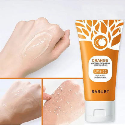 Orange Exfoliating Gel – Gentle Facial & Body Scrub for Dead Skin Removal & Deep Cleansing (50g)